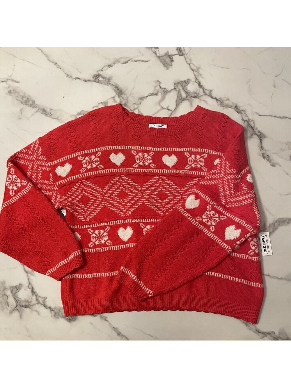 Old Navy Soft Women’s Fair Isle Christmas Sweater – Size Large – NWT